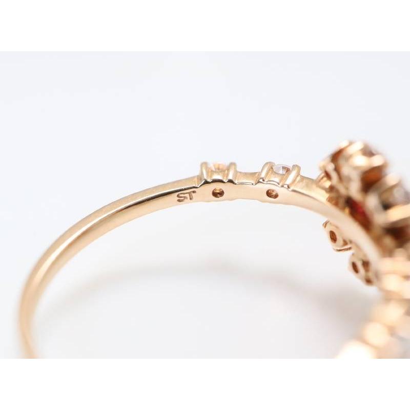 サマンサティアラ　11号　k10　ピンクゴールド ダイヤ Samantha Tiara サマンサティアラ 花 アクアジュエル 色石 K10