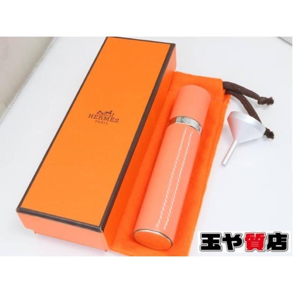 HERMES エルメス アトマイザー オレンジ HERMES（エルメス） レフィラブル アトマイザー 香水ケース オレンジ