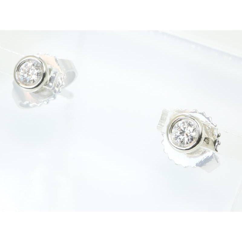 ティファニー ダイヤ1Px2 バイザヤード ピアス プラチナ pt950  