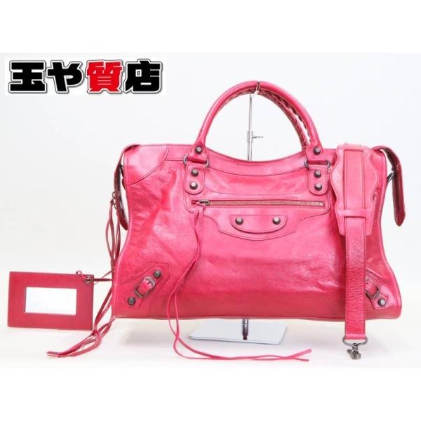 BALENCIAGA（バレンシアガ） 美品 シティ 2way バック 115748 赤