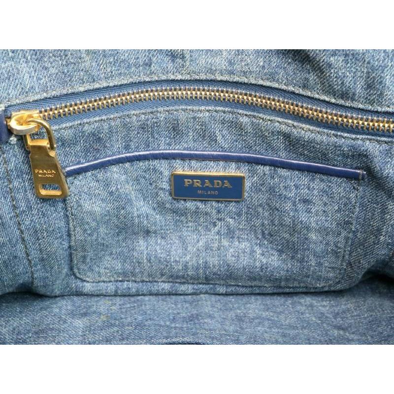 PRADA（プラダ） カナパ デニム トート バック Mサイズ B1877B カラー