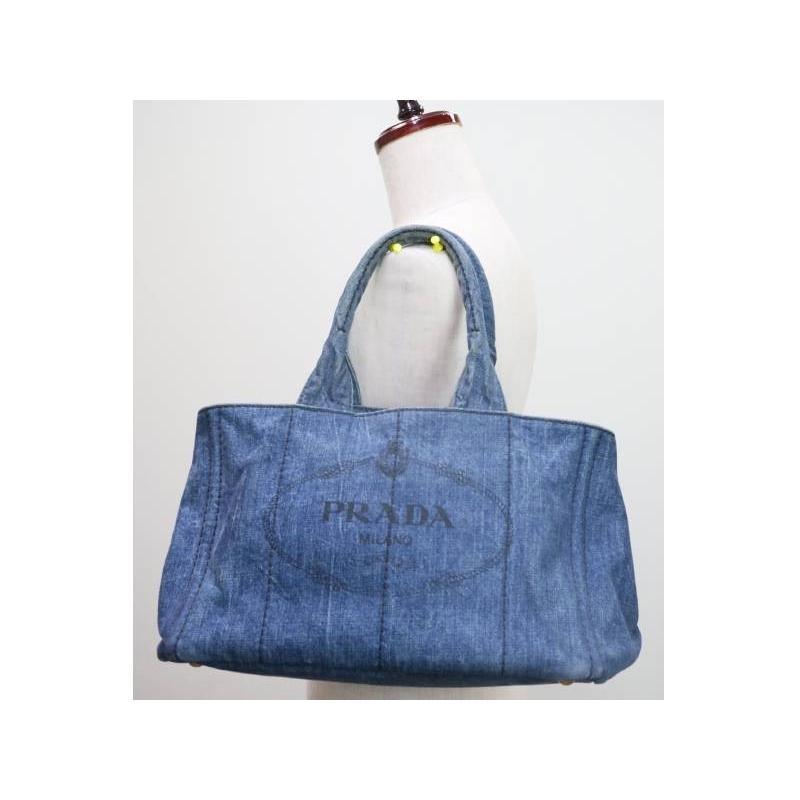 PRADA プラダ カナパ デニム トート バック Mサイズ B1877B カラーAV10 