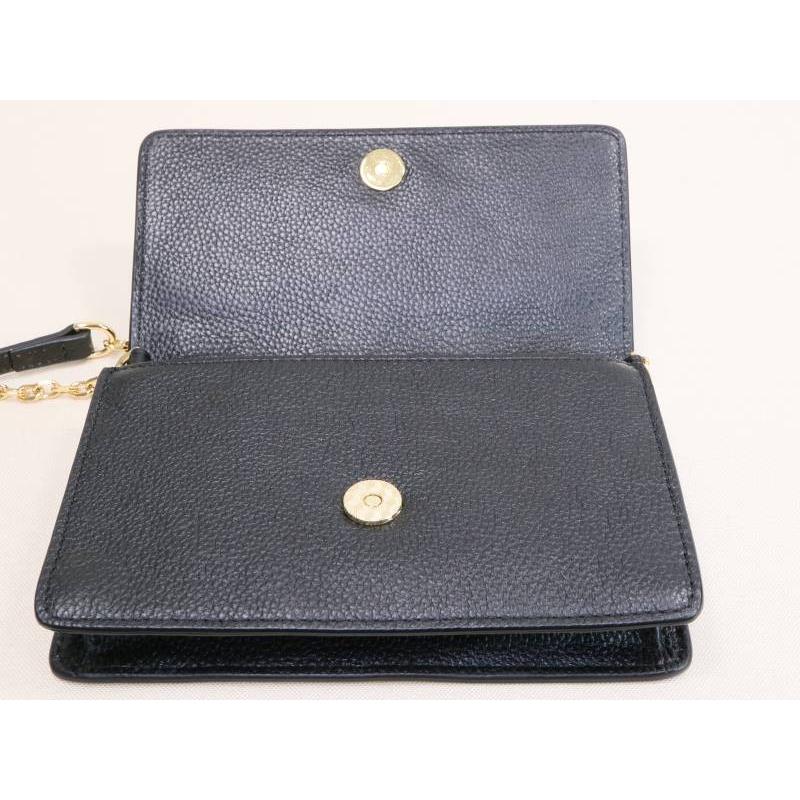 russet（ラシット） ミニチェーン ショルダー バック レザー 黒