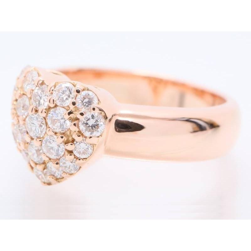 Ponte Vecchio（ポンテヴェキオ） ダイヤ0.5ct パヴェ ハート リング 