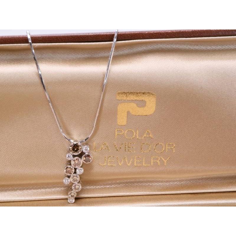 POLA（ポーラ） ダイヤ0.16ct ブラウンダイヤ0.72ct ぶどう モチーフ 