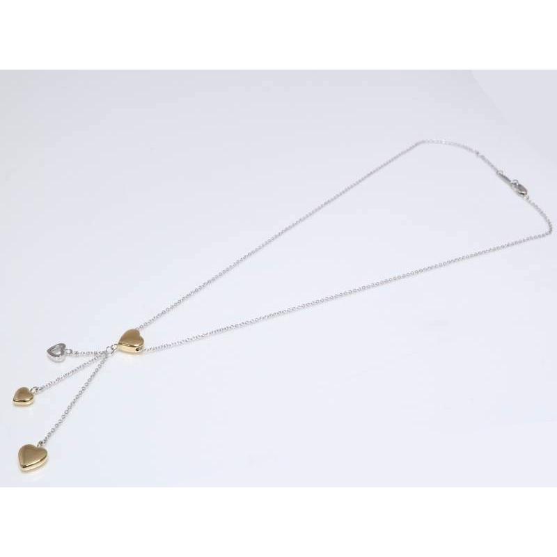 ティファニー 18金 コンビ ハート ペンダント トップ No.6500 TIFFANY&Co.（ティファニー） マルチハート ペンダント ネックレス 750