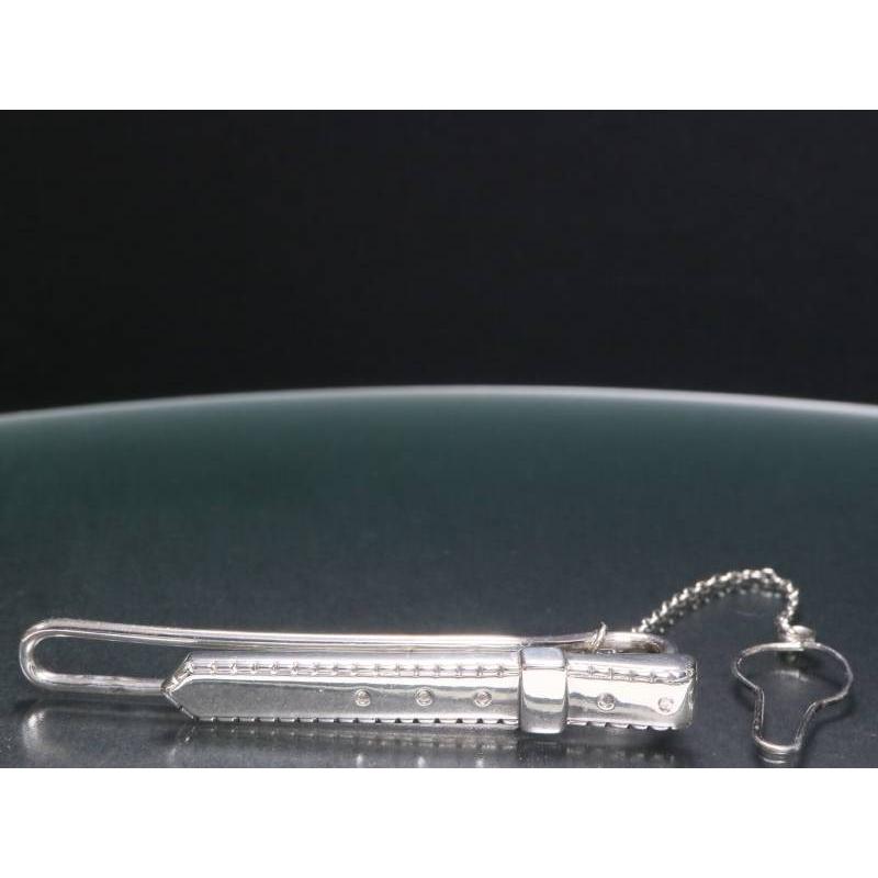 HERMES（エルメス） ネクタイピン タイバー シルバー ベルト モチーフ