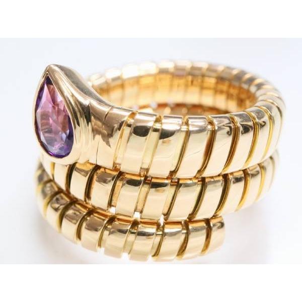 BVLGARI ブルガリ トゥボガス・サーペント アメジスト リング 約 BVLGARI ブルガリ トゥボガス・サーペント アメジスト リング 約