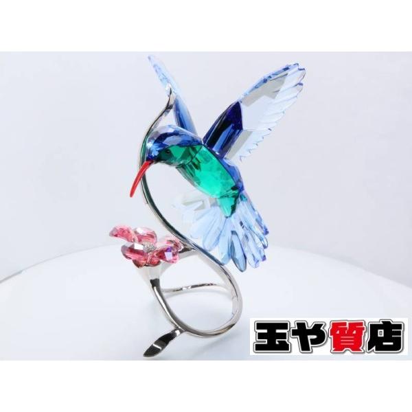 スワロフスキー ハミングバード 1188779 箱付き SWAROVSKI（スワロフスキー） 美品 ハチ鳥 ハミングバード 置物 型