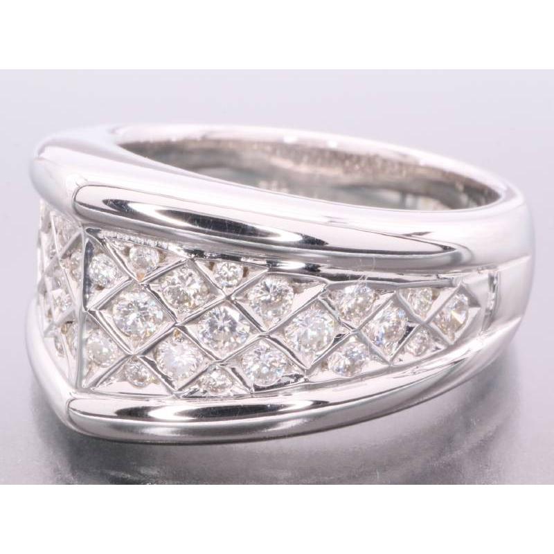 ピキョッティ PICCHIOTTI ダイヤ0.55ct 格子 リング 12号 K18WG