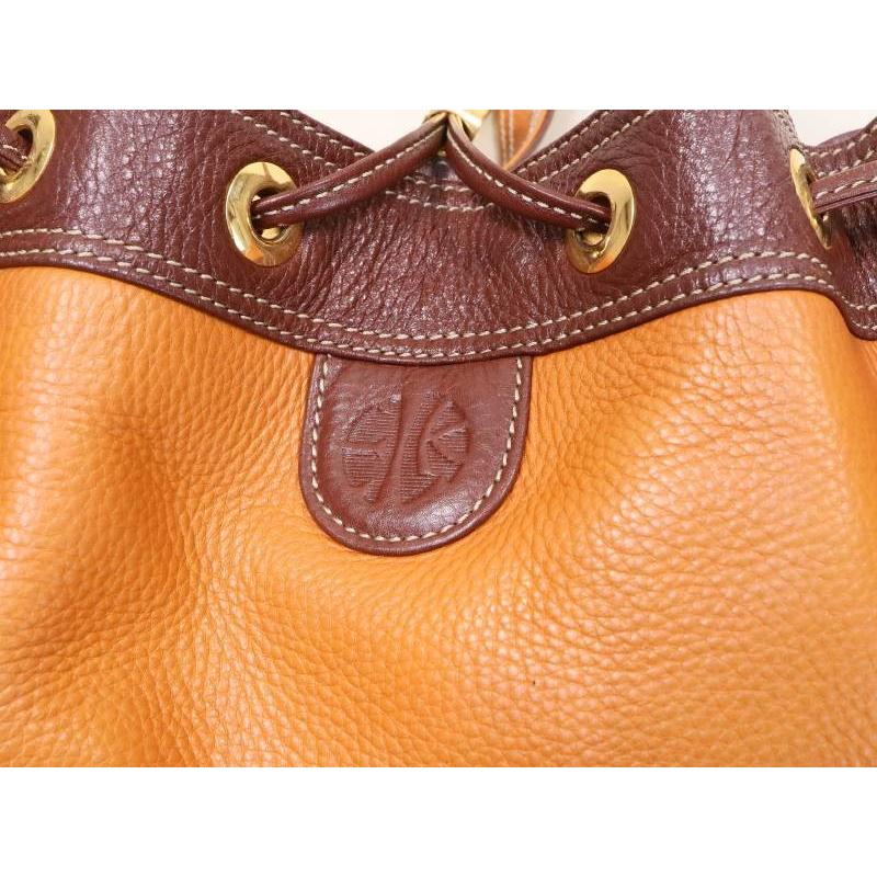 LOEWE ロエベ エンリケ ナッパ レザー 巾着 ショルダー バック