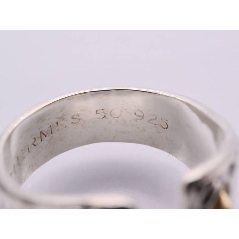 HERMES（エルメス） メキシコ リング 8.5号 シルバー 925xゴールド