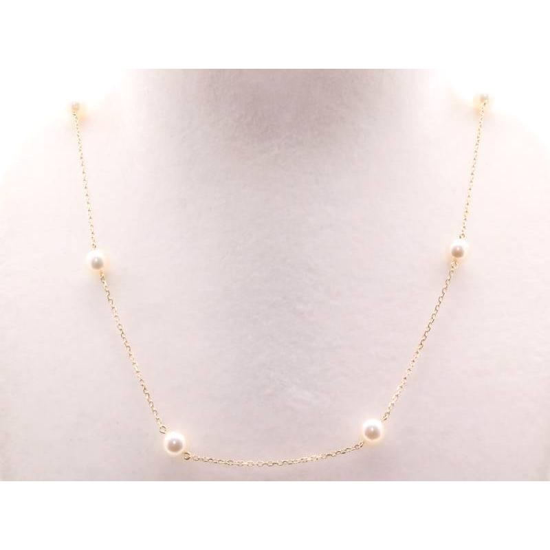 MIKIMOTO（ミキモト） パール 約6ミリ 11粒 ロング ネックレス K18YG