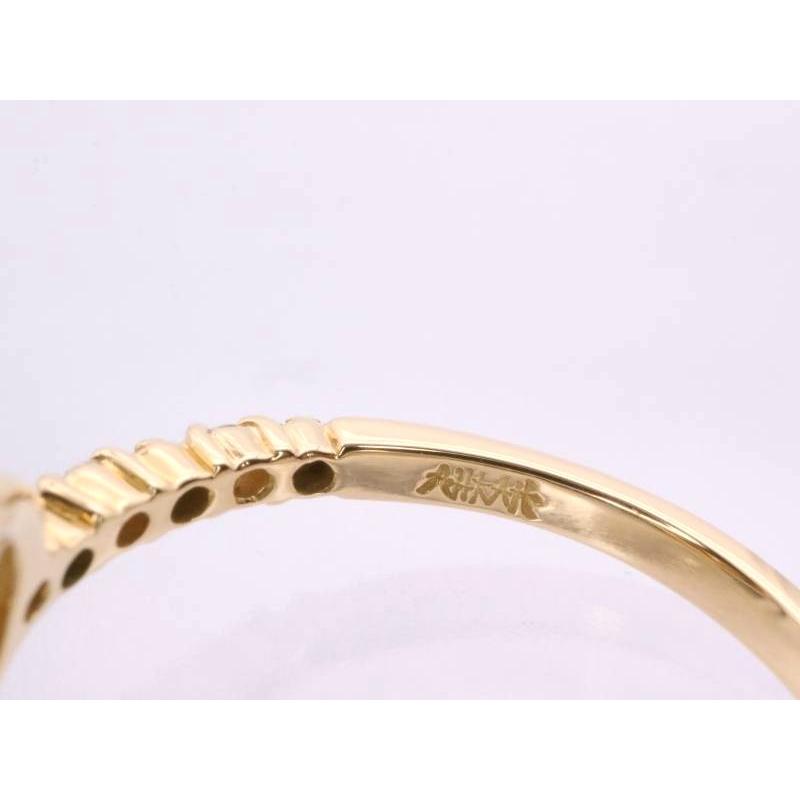 AHKAH アーカー ダイヤ0.20ct プリンセスハート リング 9号 K18 AHKAH アーカー ダイヤ0.20ct プリンセスハート リング 9号 K18