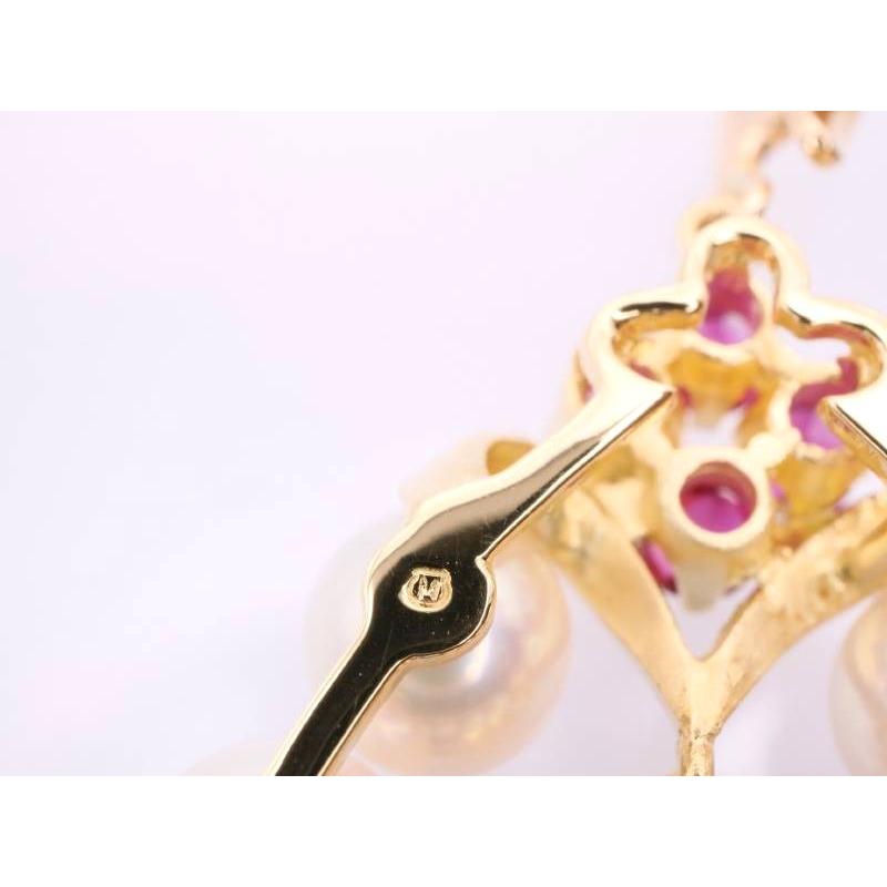 MIKIMOTO（ミキモト） ペンダント パール 5.5〜7ミリ ダイヤ ルビー