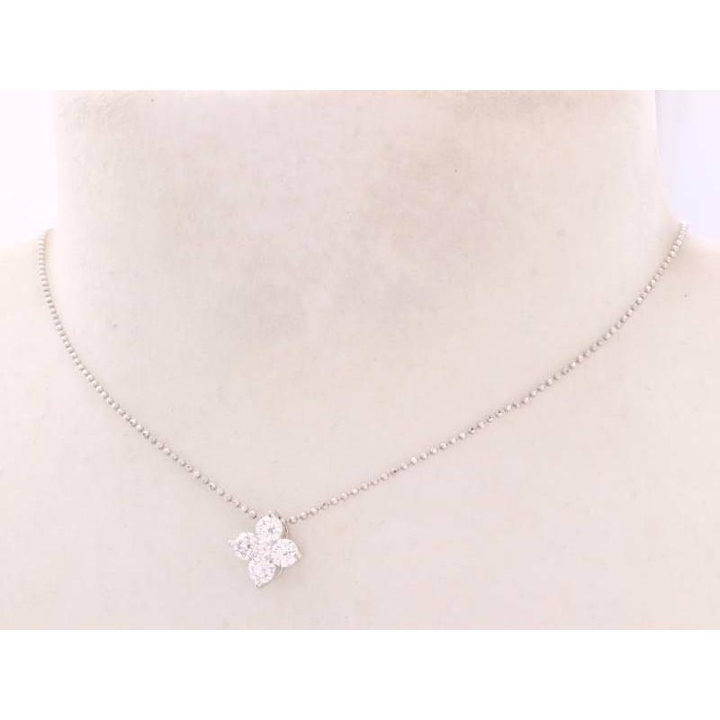 LA Soma ラソーマ ダイヤ0.454ct 0.03ct 花 ネックレス プラチナ pt850