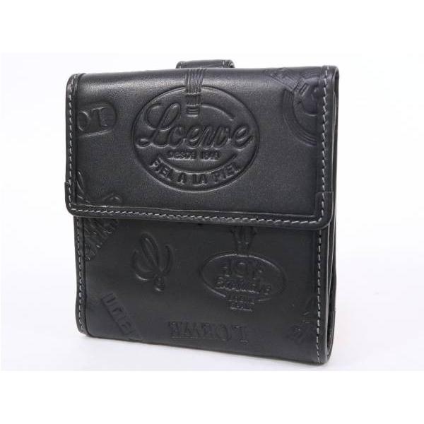 LOEWE（ロエベ） 美品 ダブルホック財布 レザー 牛革 型120.50.523