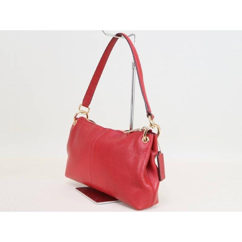 【美品】coach 黒ショルダーバッグ　エンボスド　ホース33521 COACH（コーチ） 美品 ショルダーバック 2way エンボスド ホースアンド