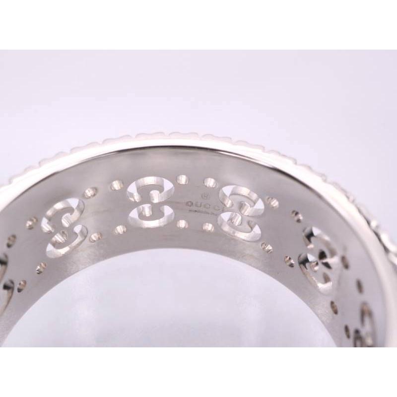 GUCCI（グッチ） リング アイコン トワール ダイヤ K18WG 750 ホワイト