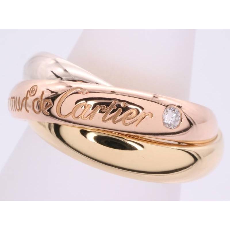 Cartier（カルティエ） 新品同様 トリニティ リング K18 ダイヤ3P 