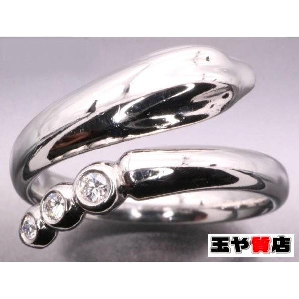 TIFFANY&Co.（ティファニー） リング 美品 スネーク ダイヤ 3P pt950