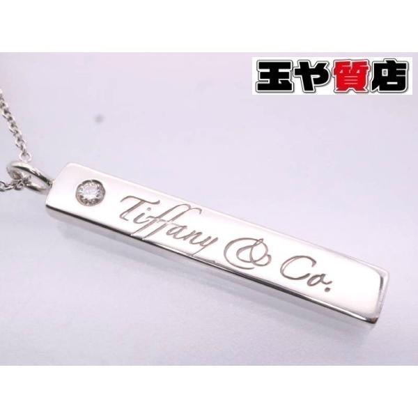 TIFFANY&Co.（ティファニー） ネックレス 美品 ノーツバー ダイヤ1P