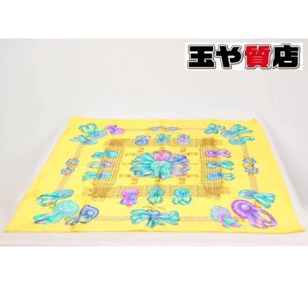 HERMES（エルメス） スカーフ カレ90 Les Rubans Du CHEVAL 馬のリボン