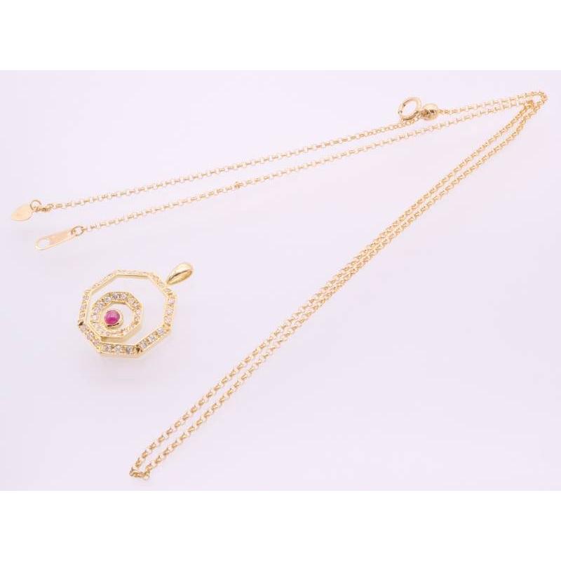 TIFFANY&Co. ドクターコパ ネックレス Dr.Copa ルビー0.23t ダイヤ0.51 