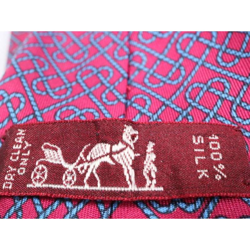 HERMES（エルメス） ネクタイ デザイン シルク100% メンズ 赤系 : 親切