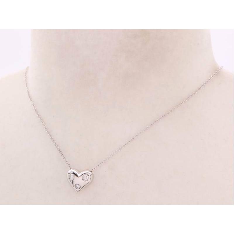 TIFFANY&Co.（ティファニー） ネックレス ドッツハート ダイヤ3P pt950