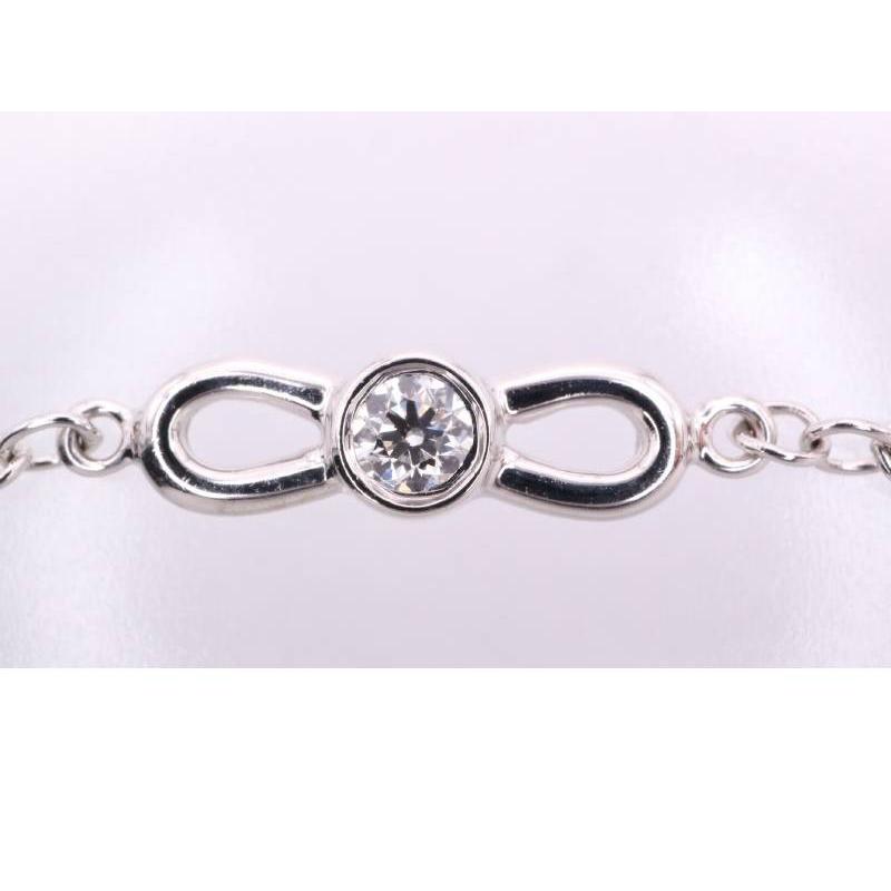 【美品】Tiffanyダイヤモンドバイザヤードブレスレット TIFFANY&Co.（ティファニー） 美品 TIFFANY バイザヤード ダイヤ 5P