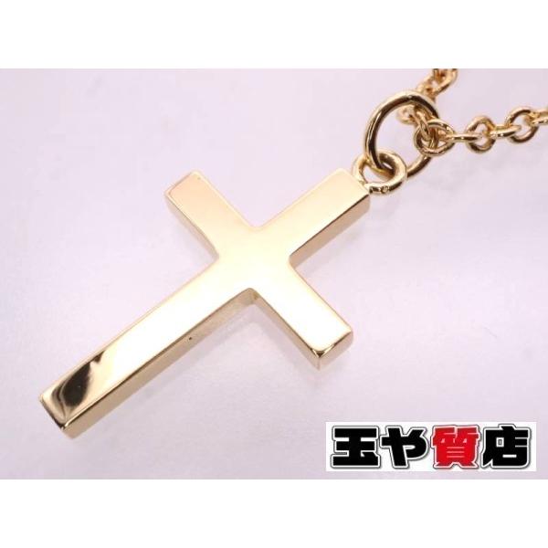 GUCCI（グッチ） 美品 クロス ペンダント ネックレス 750 K18YG