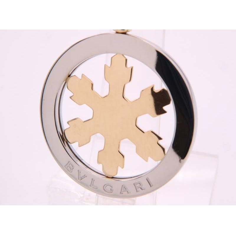 BVLGARI ブルガリ 美品 トンドスノー ペンダントトップ 750 K18YG SS  