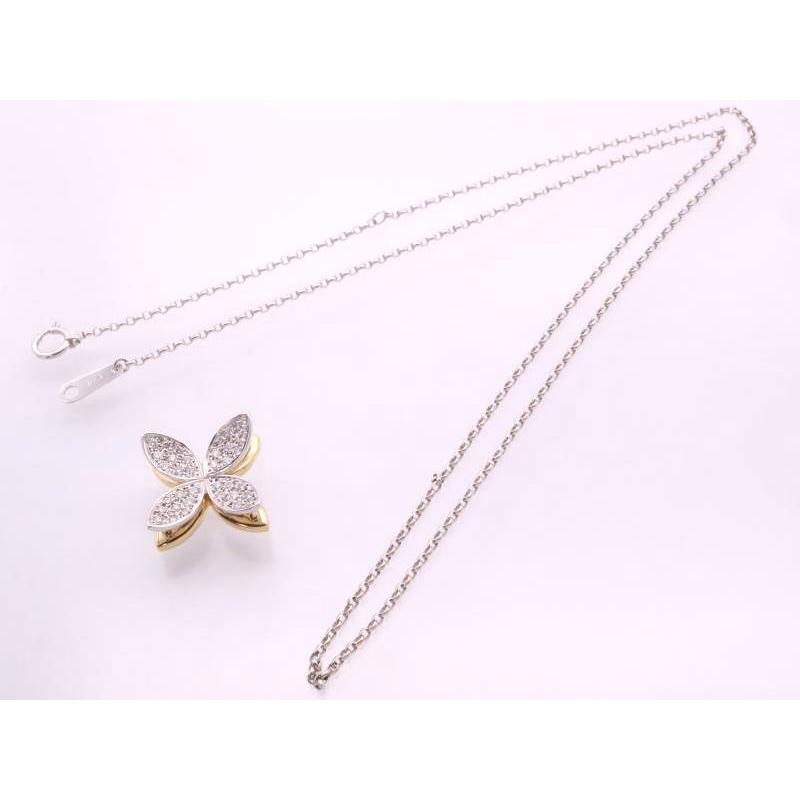 MIKIMOTO（ミキモト） 美品 ルビー0.04 シェル K18YG フラワー ダイヤ 