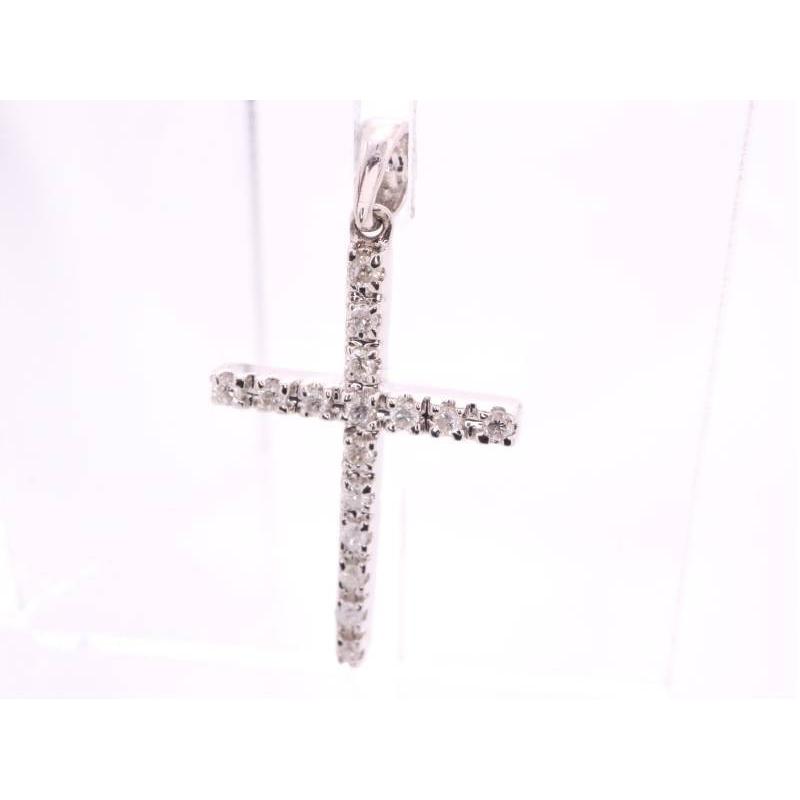 Folli Follie フォリフォリ ダイヤ0.11ct クロス ハート ダイヤ0.09ct  