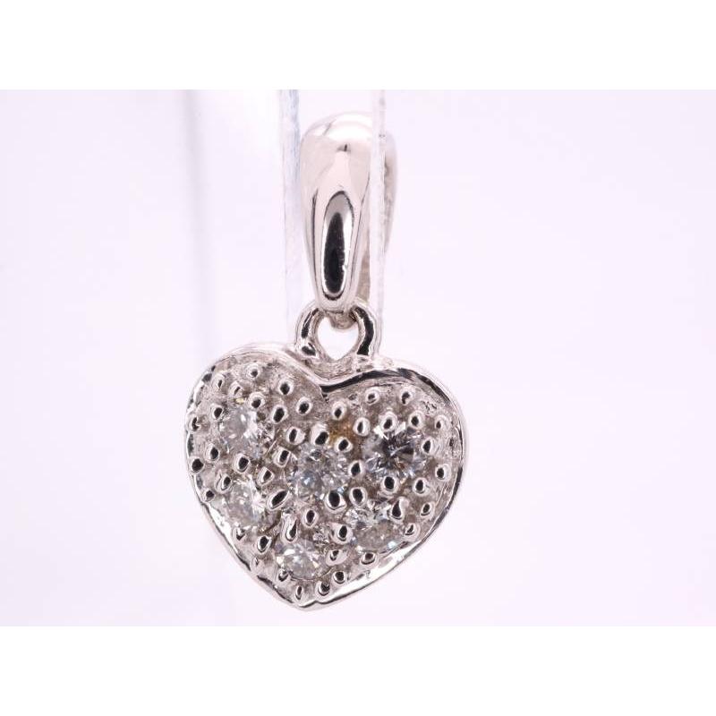 Folli Follie フォリフォリ ダイヤ0.11ct クロス ハート ダイヤ0.09ct  