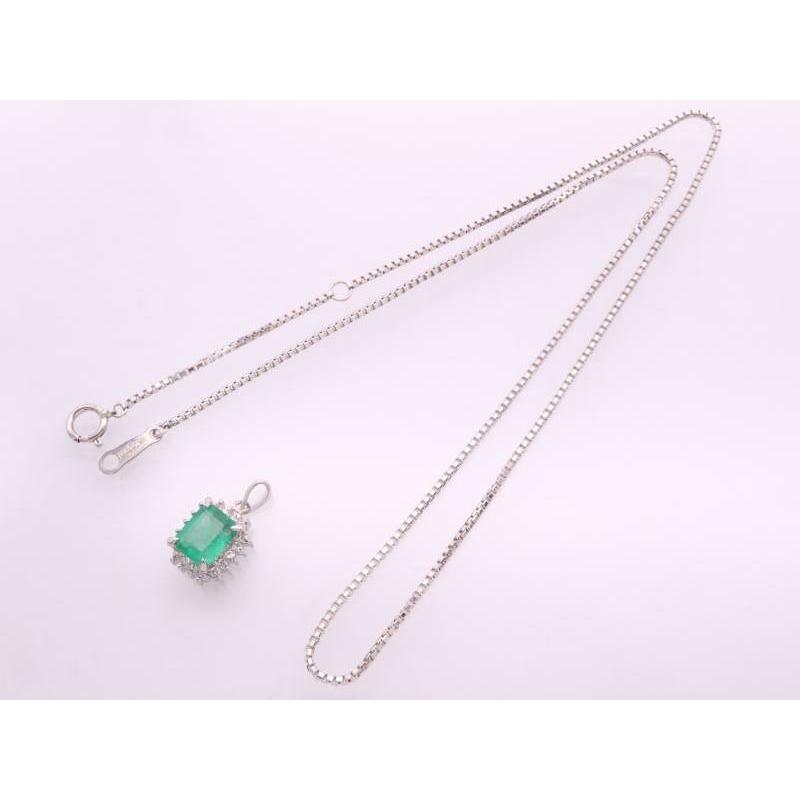ラソマ La Soma エメラルド1.22ct ダイヤ0.22ct ペンダント ラソマ La Soma エメラルド1.22ct ダイヤ0.22ct ペンダント