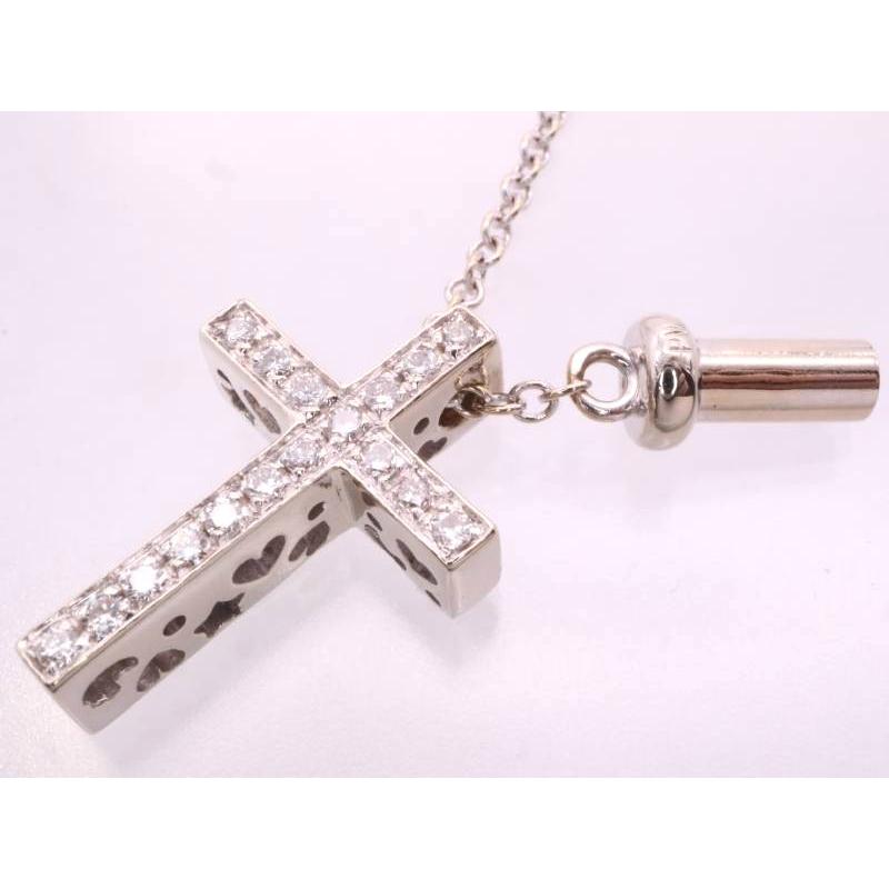 Ponte Vecchio（ポンテヴェキオ） ダイヤ0.16ct クロス ネックレス 750