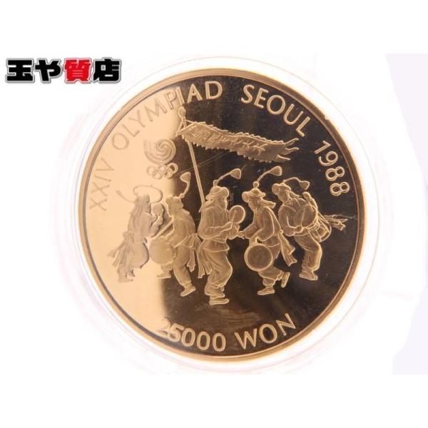 未使用品 1988年 ソウル五輪オリンピック 25000ウォンプルーフ 金貨