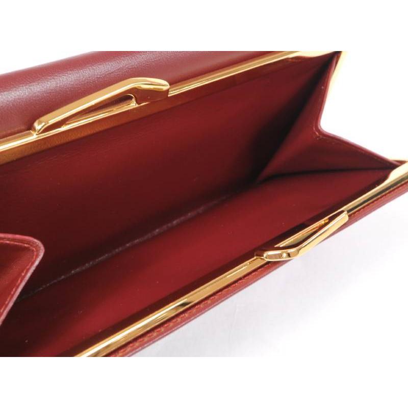 Cartier カルティエ 新品同様 マスト ドゥ L3000002 ガマ口 三 Cartier カルティエ 新品同様 マスト ドゥ L3000002 ガマ口 三