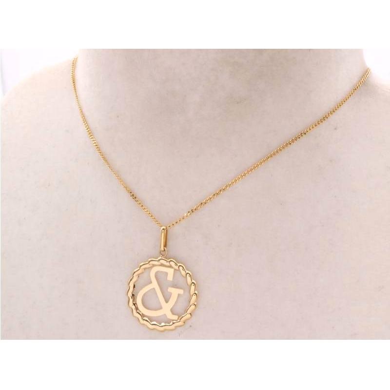 PINKY&DIANNE ピンキー＆ダイアン 美品 ロゴ ネックレス 750 K18YG 