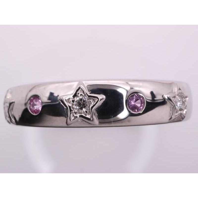 スタージュエリー 美品 サファイヤ ダイヤ0.03ct リング 8号 K18WG  ホワイトゴールド | STAR JEWELRY | 05