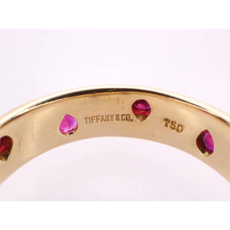 TIFFANY&Co. ティファニー 美品 ルビー ドッツ リング 9号 750 TIFFANY&Co. ティファニー 美品 ルビー ドッツ リング 9号 750