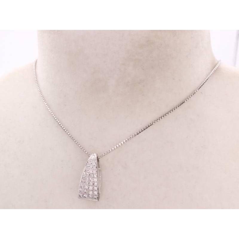 ダイヤ0.70ct デザイン ペンダント ベネチアン ネックレス pt850  