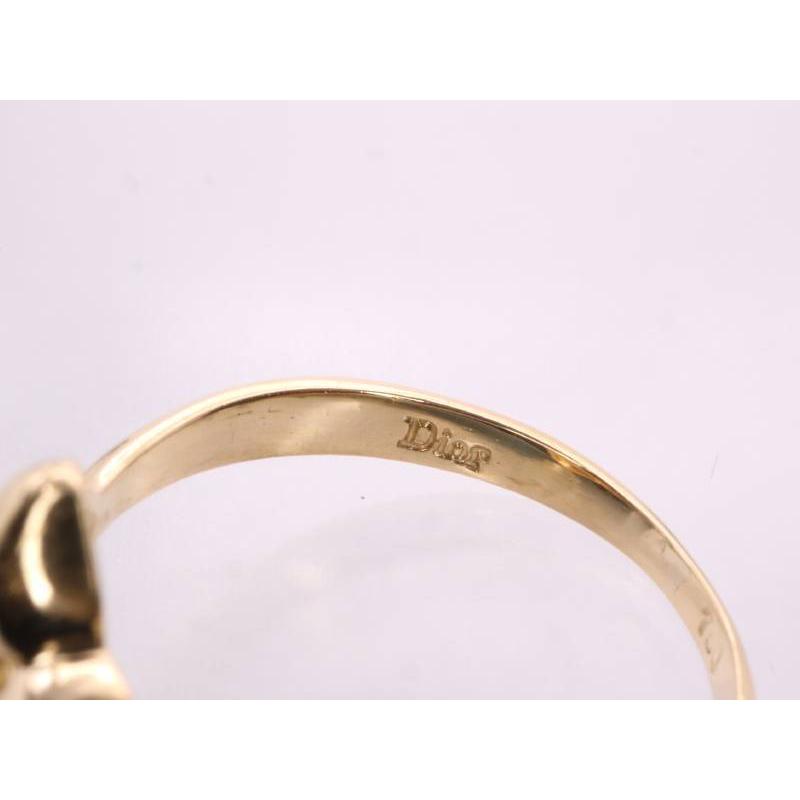 Christian Dior ディオール 美品 DIOR ダイヤ 1P フラワー Christian Dior ディオール 美品 DIOR ダイヤ 1P フラワー