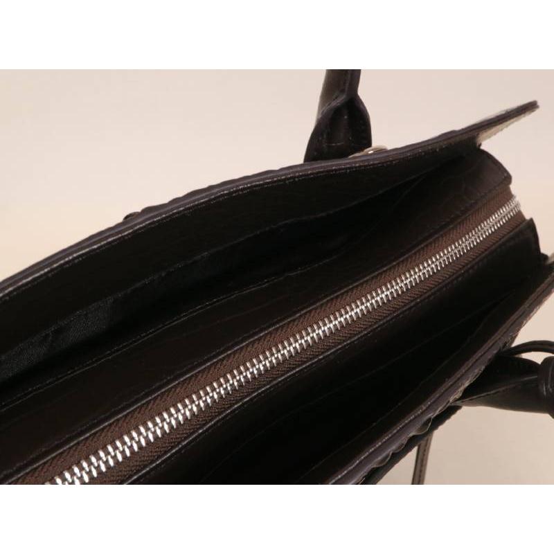 RODANIA（ロダニア） 未使用 RODANIA 2WAY バッグ クロコ カーフ コゲ
