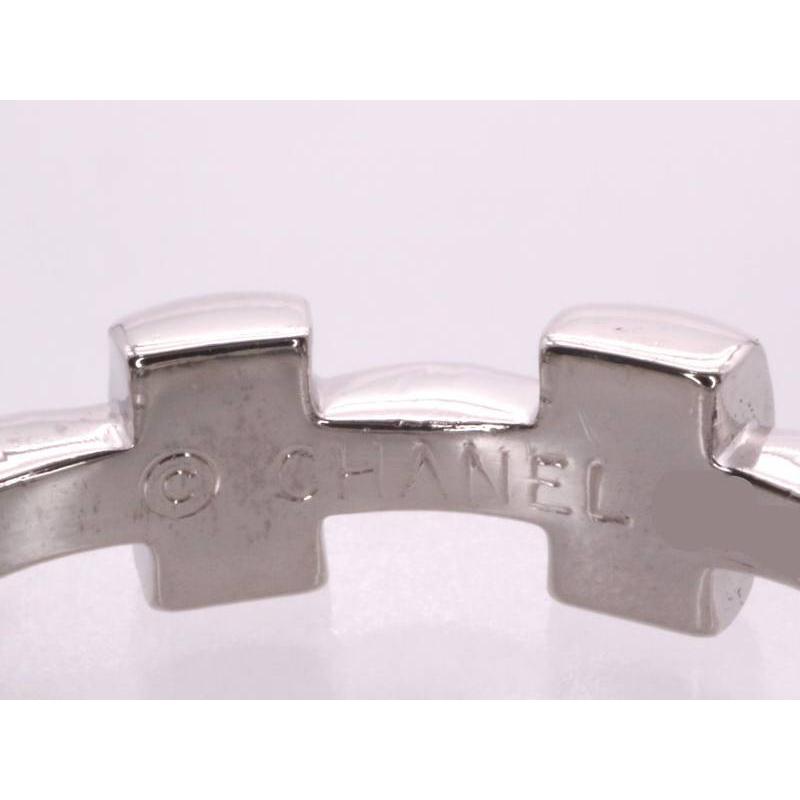 CHANEL（シャネル） デザイン リング 15.5号 750 K18WG ホワイト