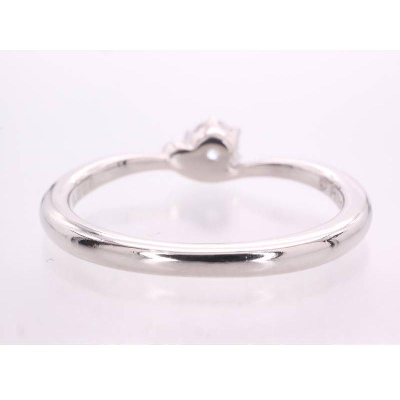 pt950 リング6個 ダイヤ0.195 0.006ct デザイン リング 6.5号 pt950 プラチナ E VSI EX