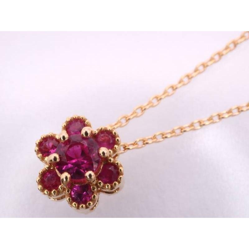 ponte vecchio ポンテヴェキオ フラワー ルビー ネックレス