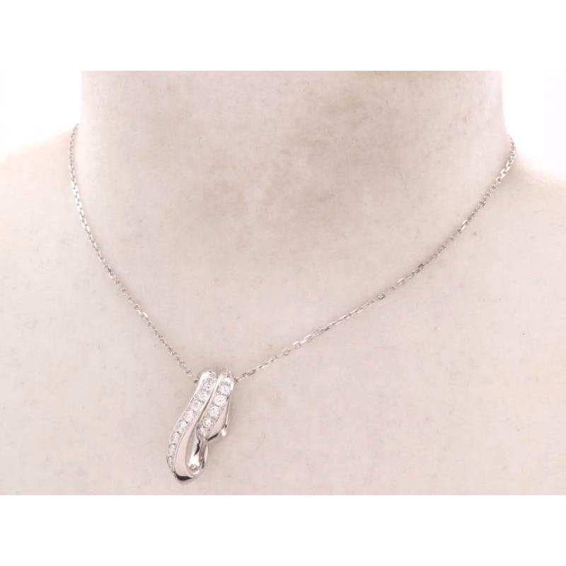 MIKIMOTO（ミキモト） 美品 ダイヤ0.19ct+0.14ct デザイン ペンダント